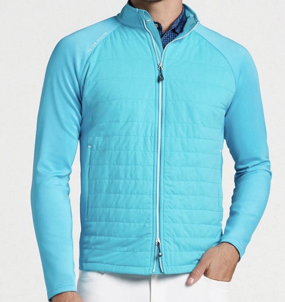 Peter Millar Hyperlight Merge Golf Jacket Blue Wind & Water Resistant XL A011283